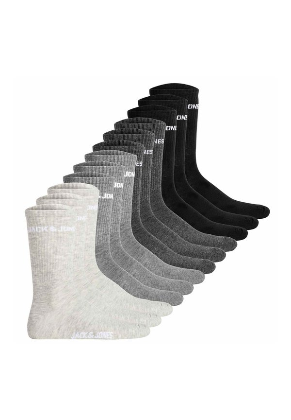 TENNIS 12ER PACK - JACLOGO - Socks - schwarz grau
