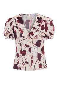 adL V NECK - Blouse - patterned vanilla