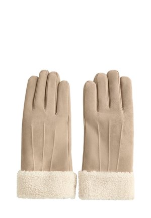 DOUBLE-FACED LEATHER - Sormikkaat - brown