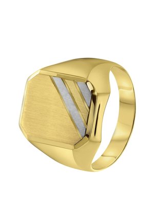 ZWEIFARBIGER, SECHSECKIG - Ring - silver coloured and gold coloured