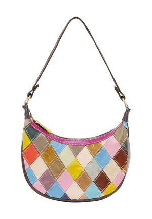Handbag - dark red multicolor