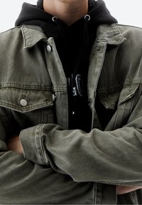 PULL&BEAR Jeansjacka - khaki