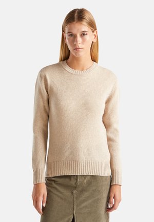 IN PURE SHETLAND - Strickpullover - beige