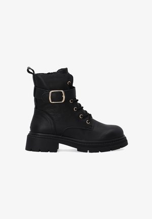 VENEZIA ANKLE BOOTS - Snørestøvletter - black