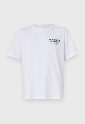 Selected, SLHBOSMA O NECK TEE - T-Shirt print - bright white