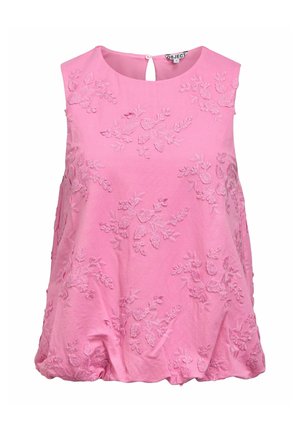 Object, TOP EMBROIDERED SLEEVELESS - Blouse - begonia pink