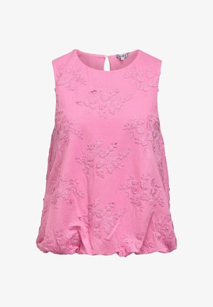 Object, TOP EMBROIDERED SLEEVELESS - Blouse - begonia pink