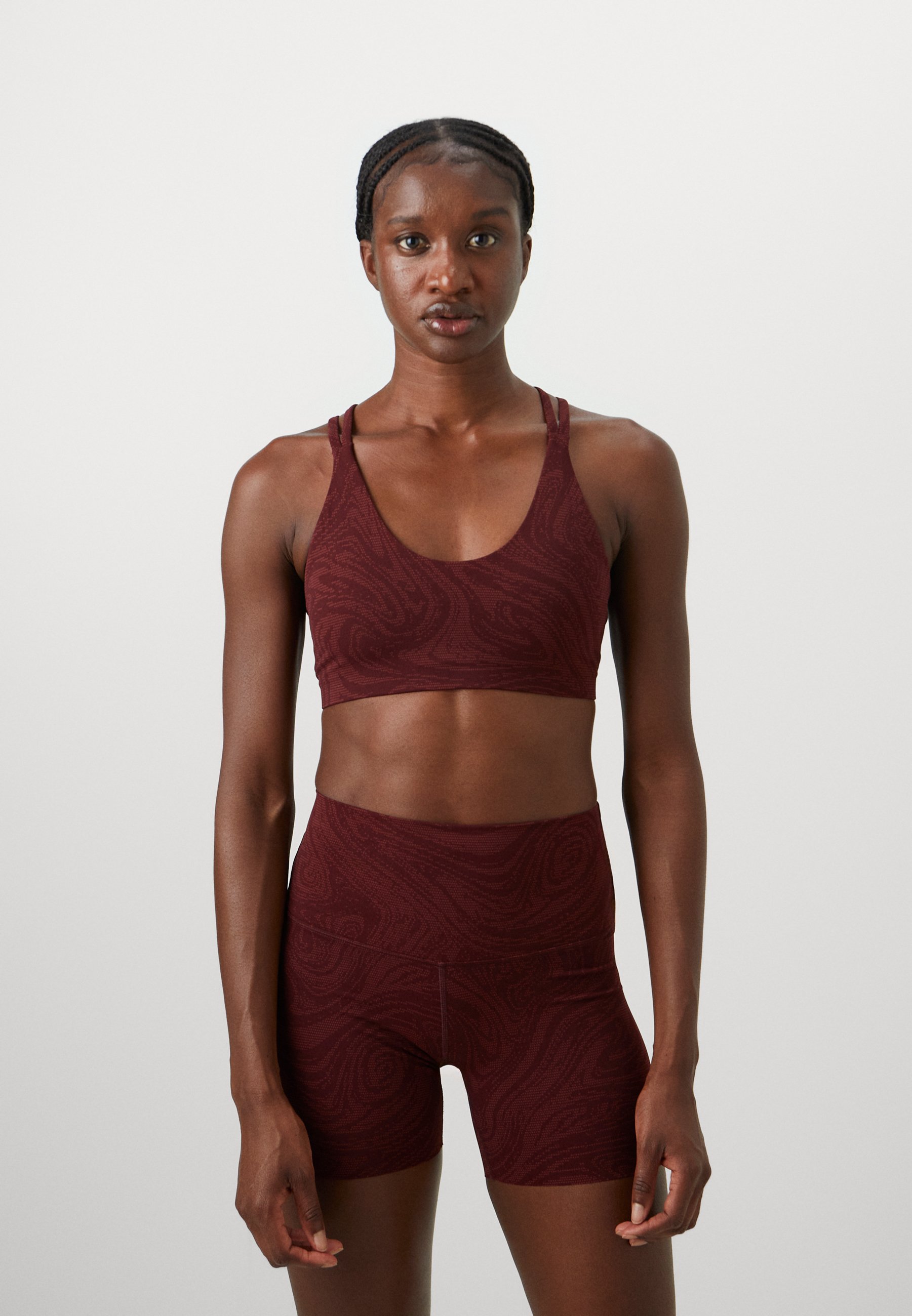 nike burgundy sports bra