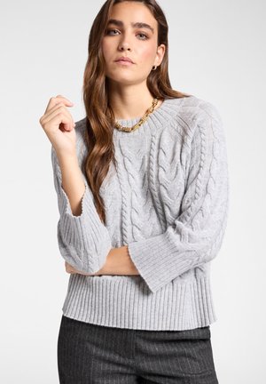 A TRECCE IN  - Pullover - grigio