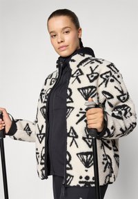 Peak Performance GRAPHIC JACKET - Fleecová bunda - offwhite