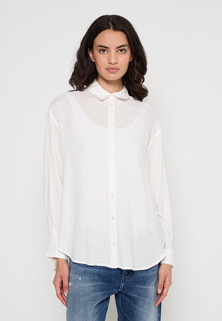 DKNY Overhemdblouse wit DKNY Overhemdblouse wit