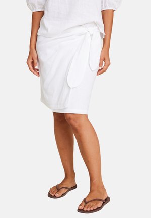 MAREN - Blyantskjørt - white