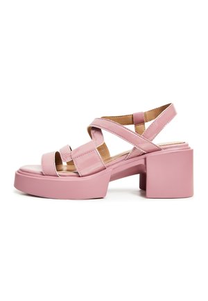 Sandalen met plateauzool - pink