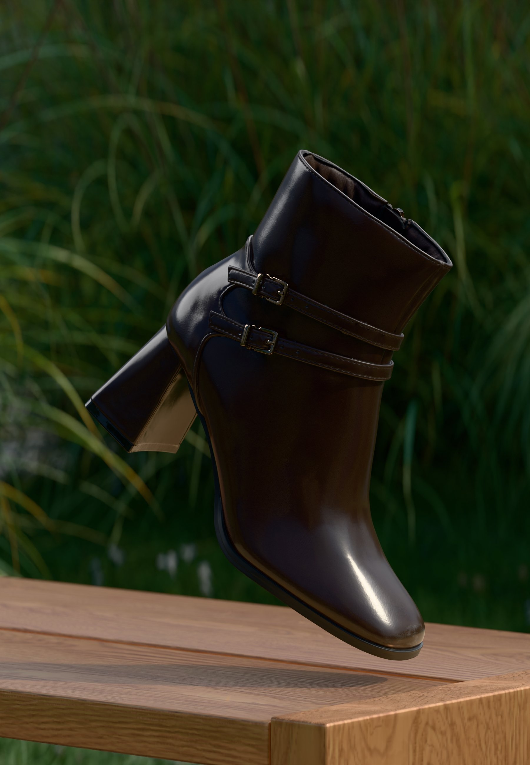 Bottes Pointues Minelli Cuir Marron Foncé - Taille 39 - Occasion Très Bon état