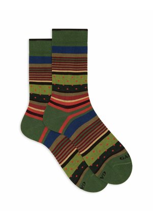 WITH STRIPES AND POLKA DOTS - Socks - light green
