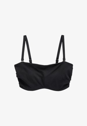 Next REGULAR FIT - BANDEAU - Bikiniyläosa - black pique