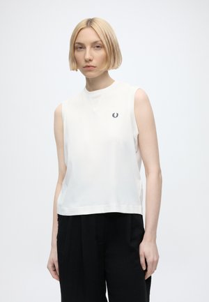 Fred Perry PEACHED TANK - Felső - snow white