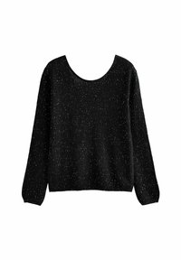 Next TALL FIT - SEQUIN EMBELLISHED SPARKLE BACK - Džemper - black