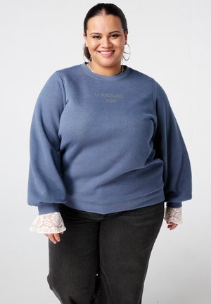 Sweatshirt - middle blue