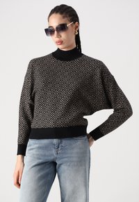 Vero Moda VMARIA ART BATWING HIGHNECK  - Vesta - black
