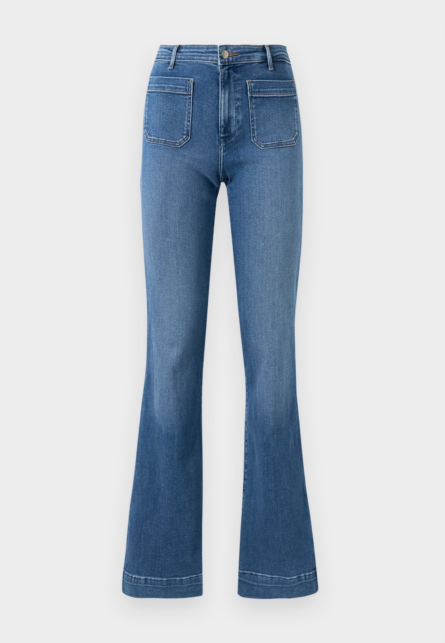 パンツ Anglerz. coating flare denim Wrangler FLARE - Flared Jeans - blue/blue denim - Zalando