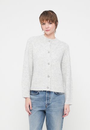 VIMARLEY BUTTON DETAIL - Gilet - light grey melange