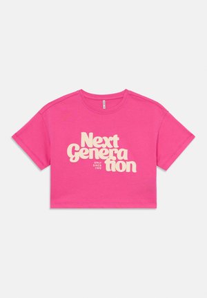 KOGOLIVIA LIFE LOOSE - Camiseta estampada - fuchsia fedora