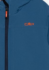 CMP KID JACKET FIX HOOD UNISEX - Softshelljacke - bluestone