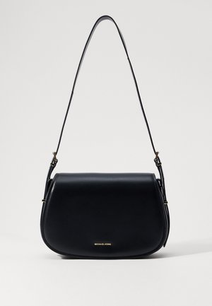 LYDIA FLAP MESSENGER - Borsa a tracolla - black