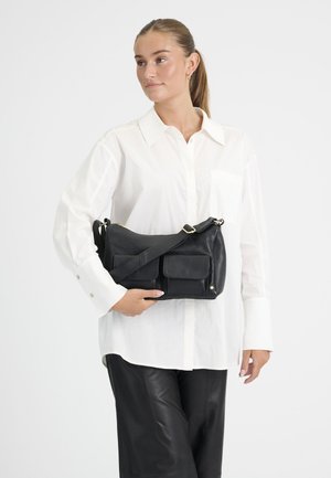 DEPECHE, GOLDEN CHIC - Sac à main - black