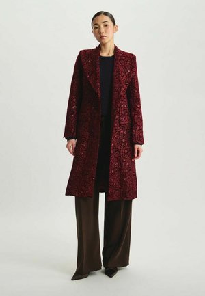 ZAHEE BRODÉ - Manteau classique - burgundy