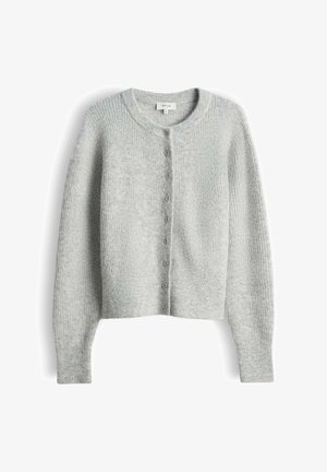 OPUS, SLIM FIT CREW NECK - Cardigan - hazy fog melange