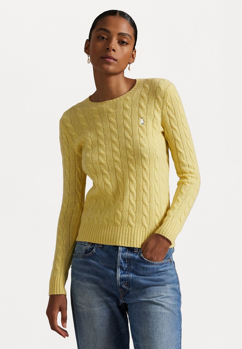 Polo Ralph Lauren CABLE WOOL-CASHMERE CREWNECK JUMPER - Džemperis - fall yellow