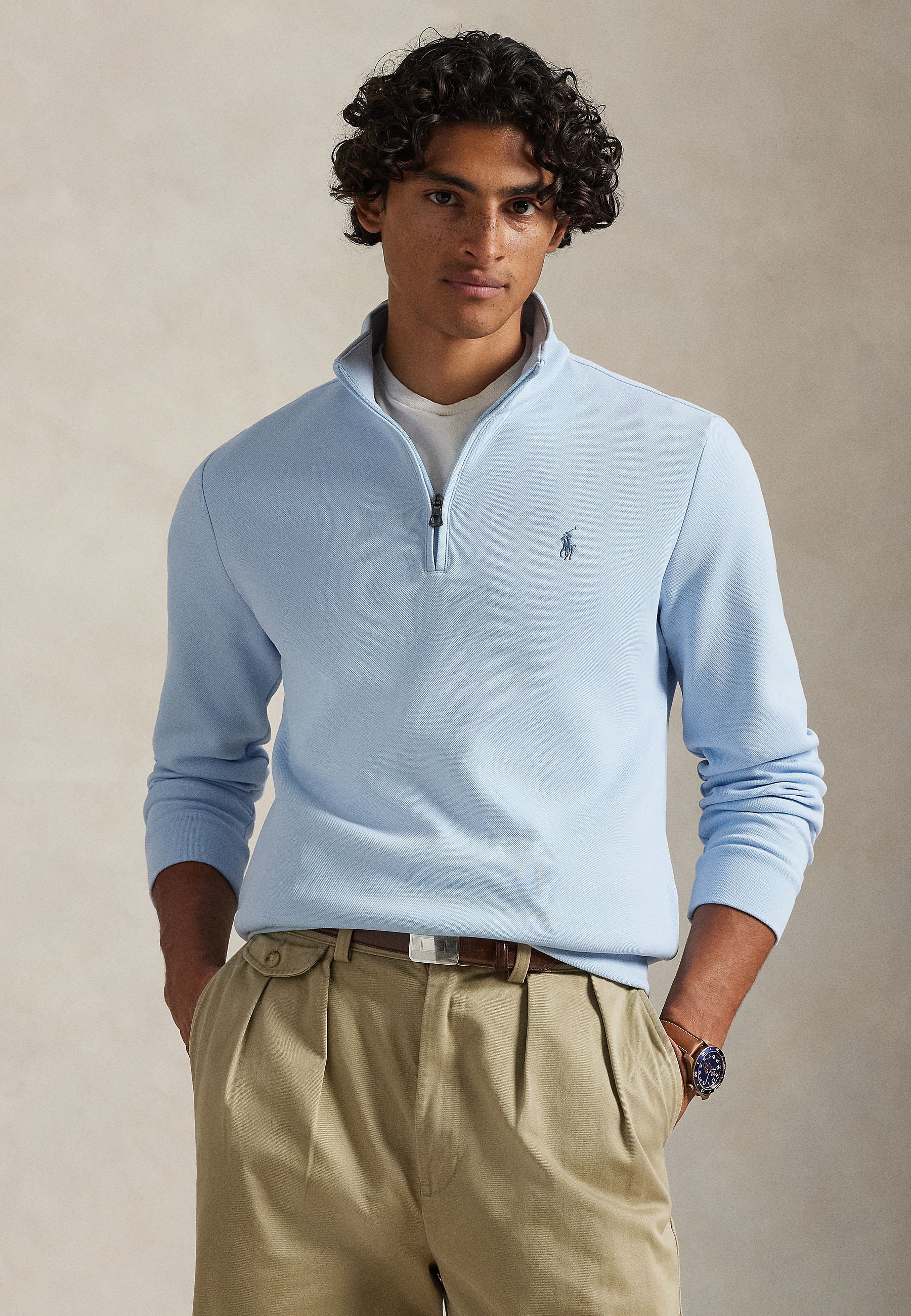 Polo Ralph Lauren DOUBLE-KNIT MOCKNECK PULLOVER - Sweatshirt