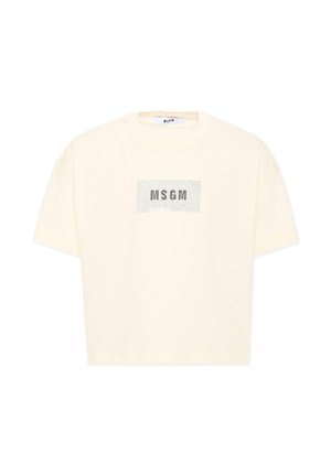 MSGM, T-SHIRT - T-shirt con stampa - ivory