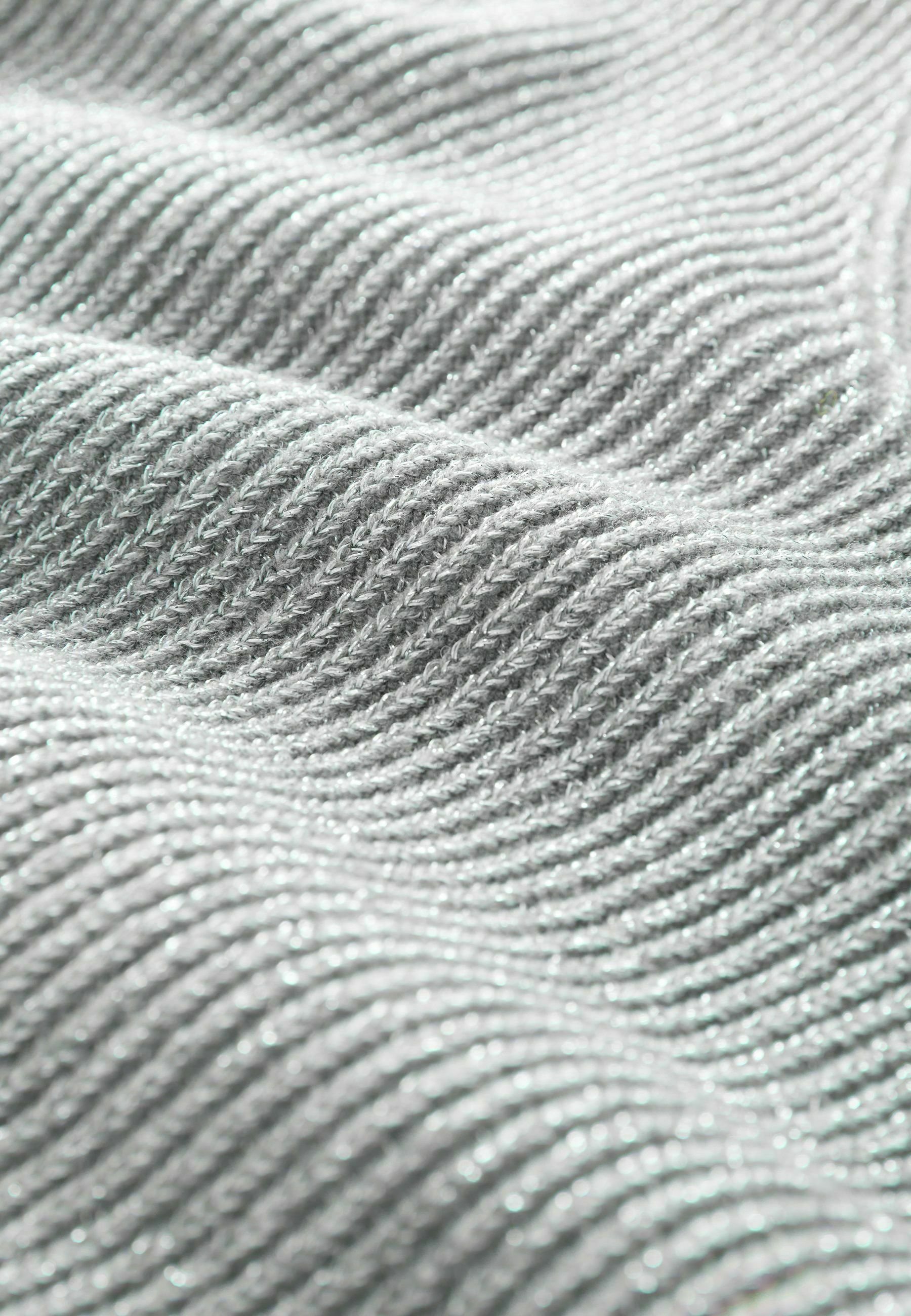 Next V-NECK - Pulover - grey sparkle/argintiu - Zalando.ro