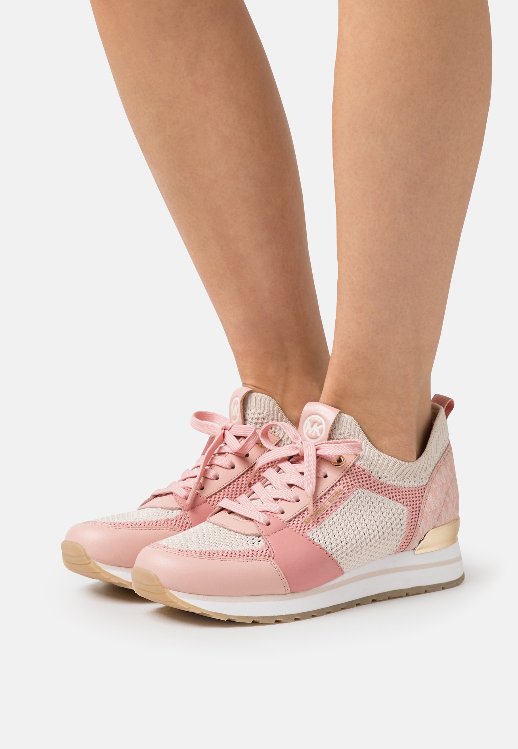 Michael kors pink and white trainers Clearance