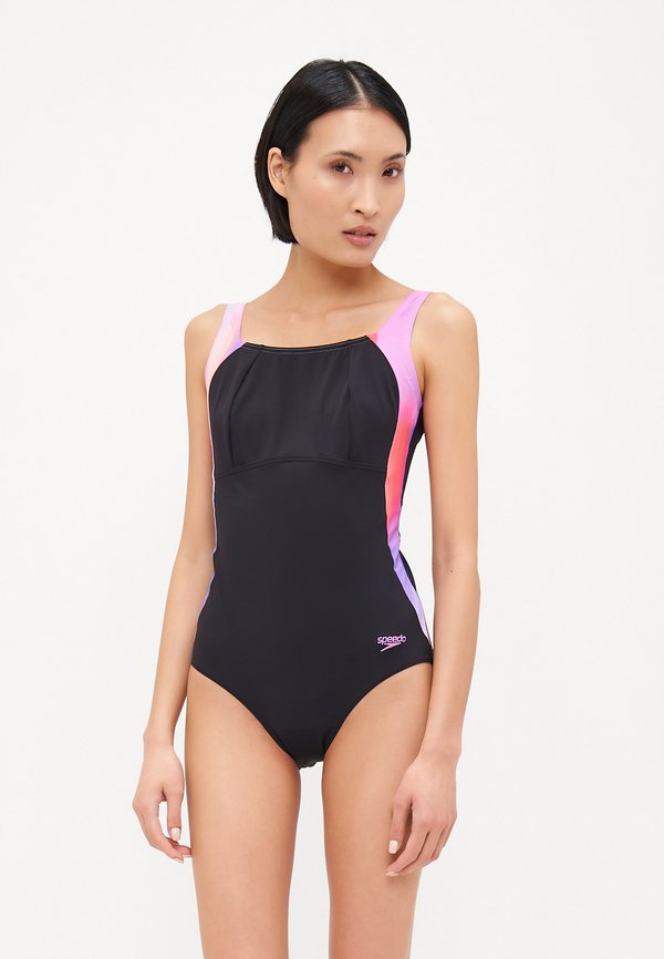 WOMENS SHAPING LUNALUSTRE PRINTED PIECE - Swimsuit - neon violet4
