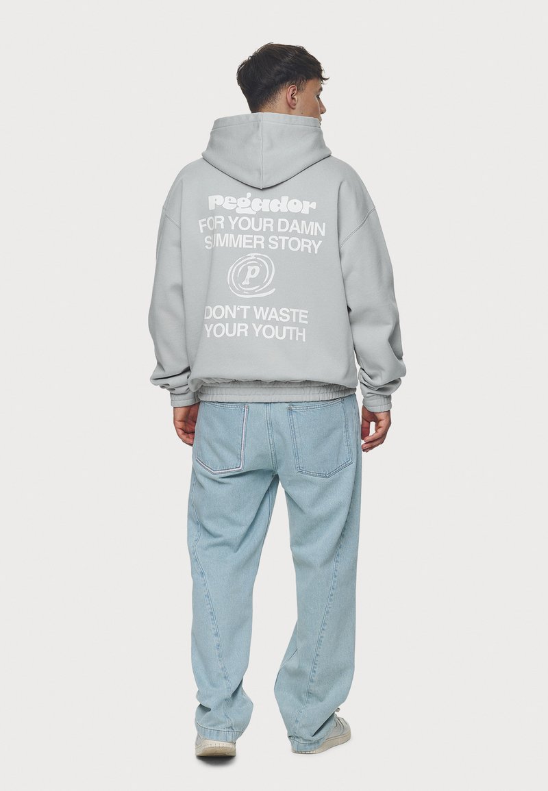 Pegador - HARLAN HOODIE - Hoodie - washed pearl grey, Enlarge