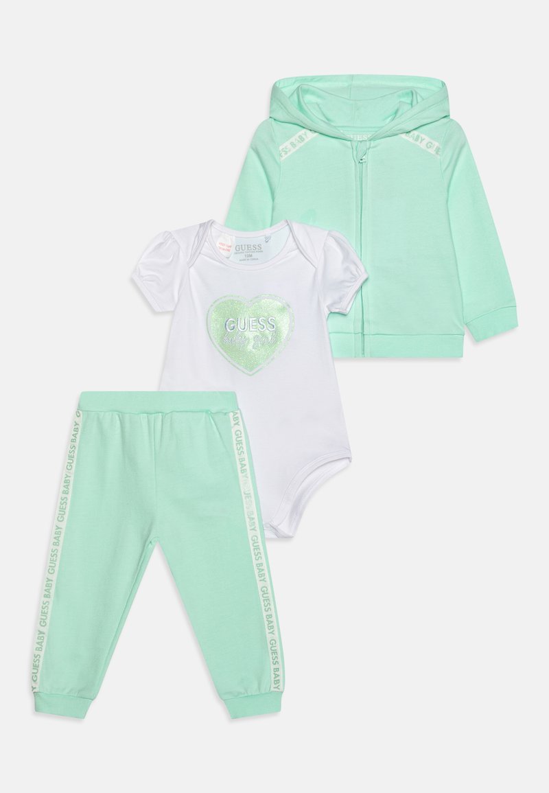 Guess NEW BORN GIRL HOODED SET - Darčeky pre bábätká - türkis