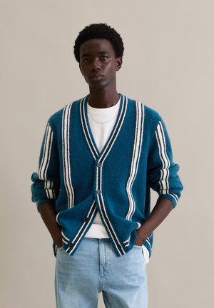 KNIT CARDIGANS LONGSLEEVE - Gilet - dark blue_multi_02