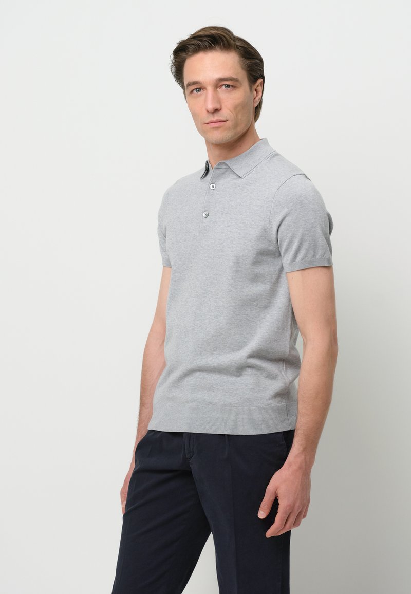 PROFUOMO THE LUXURY BASIC SHORT SLEEVE - Piké - light grey