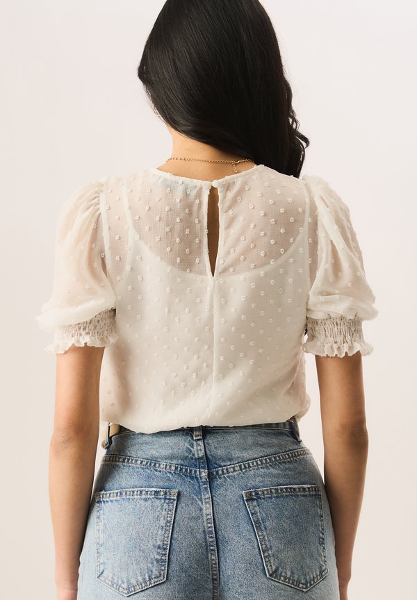 DOBBY SHIRRED CUFF - Blouse3