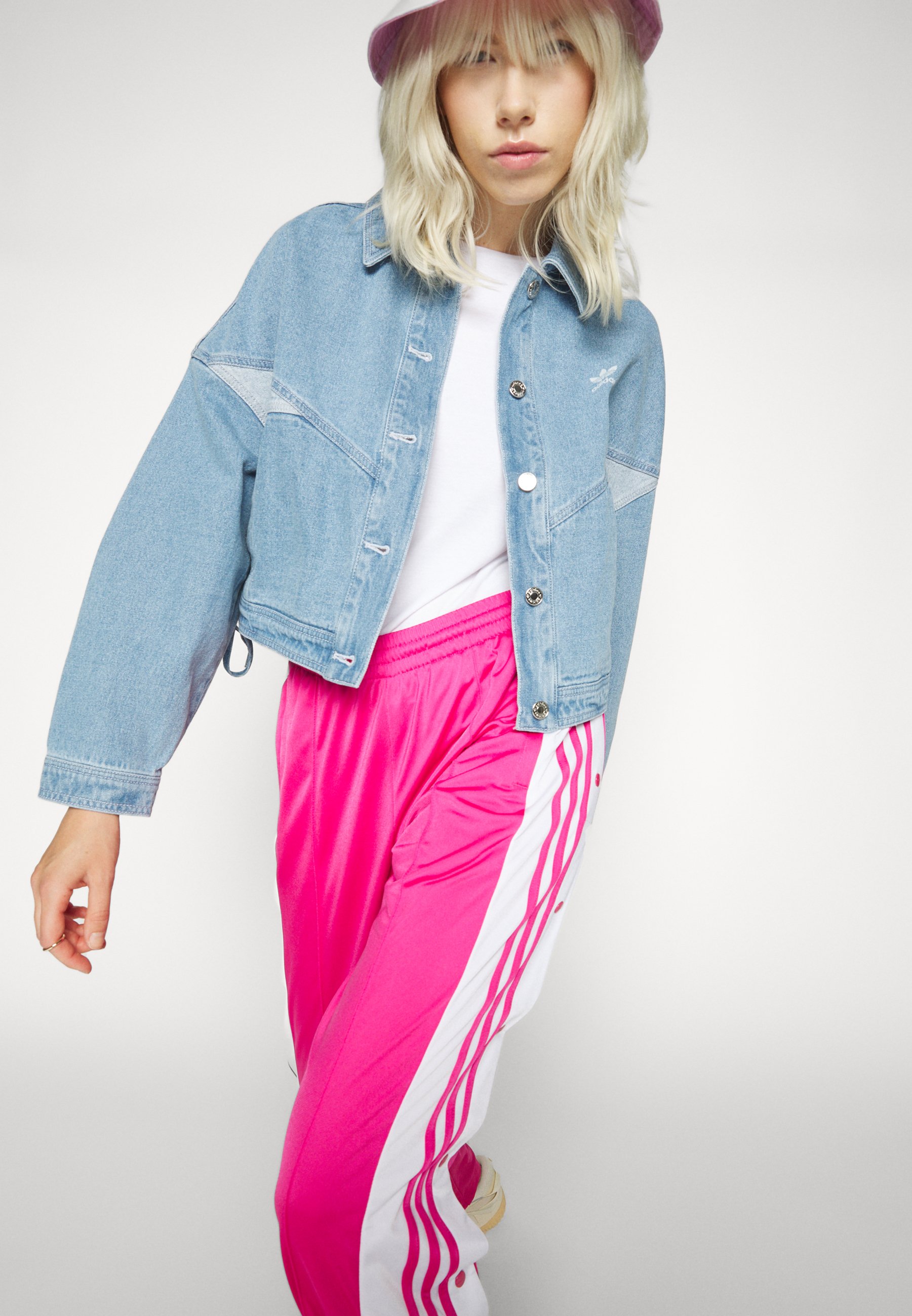 adidas Originals ADICOLOR CLASSICS ADIBREAK - Tracksuit bottoms - real  magenta/pink - Zalando.co.uk