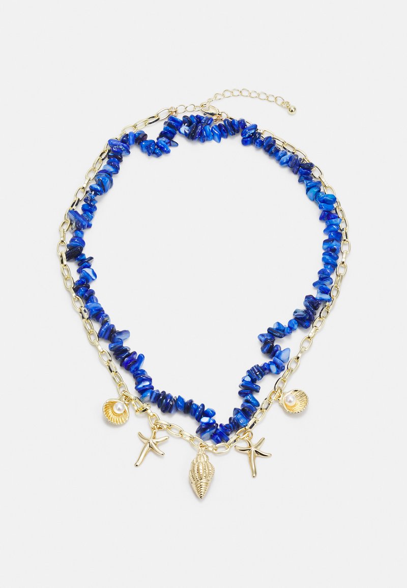 Damen Halsketten | Pieces PCJASSI COMBI NECKLACE Halskette gold colour/kentucky blue/pink - BF18499 Damen Halsketten | Pieces PCJASSI COMBI NECKLACE Halskette gold colour/kentucky blue/pink - BF18499
