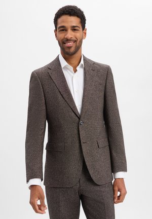 Giacca elegante - kastanie schwarz