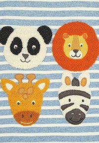 JoJo Maman Bébé APPLIQUE - REGULAR FIT - Hosszú ujjú felső - blue safari animal