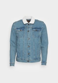 KASH TEDDYC DENIM JACKET - Denimová bunda - light blue