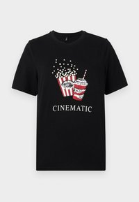ONLBURST LIFE POPCORN - T-shirt print - black