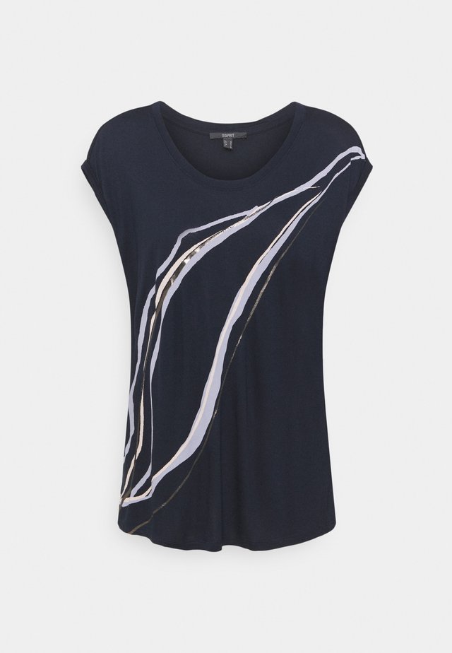 ARTY LINE - T-shirt print - navy